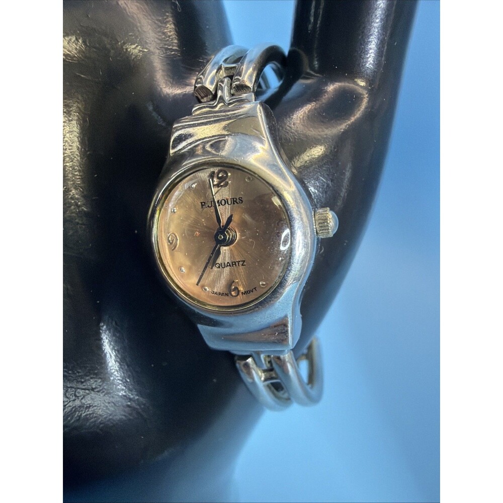 Rumours Quartz Silver Tone  Stainless Steel Watch New Battery Runs Great